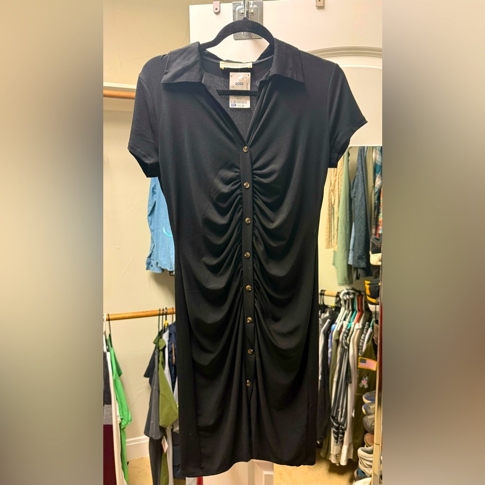 Brand new with tags black button up dress